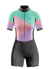 Enterizo de Ciclismo Mujer GW Basic Multicolor